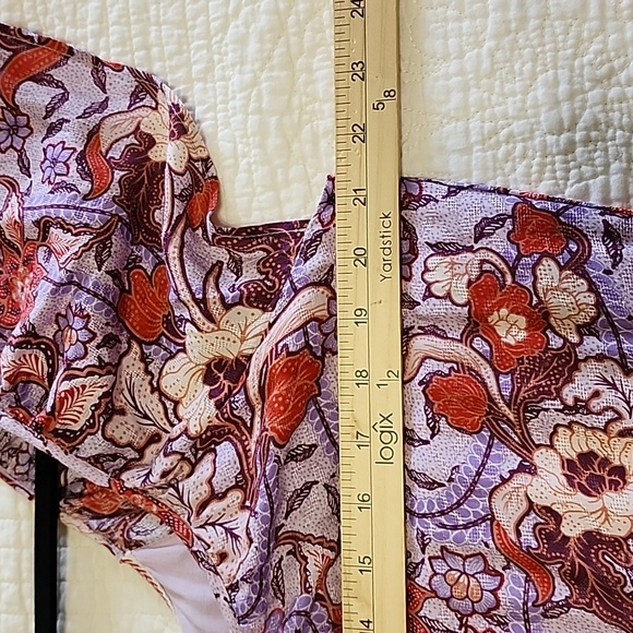 NWT Knox Rose 100% Rayon Tiered Ruffle Flowy with pockets and flutter sl… - Picture 10 of 15